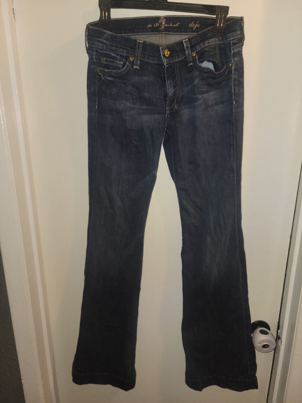 7 For All Mankind Dojo Flare Leg Jeans Y2K